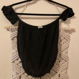 Cute off the shoulder top.